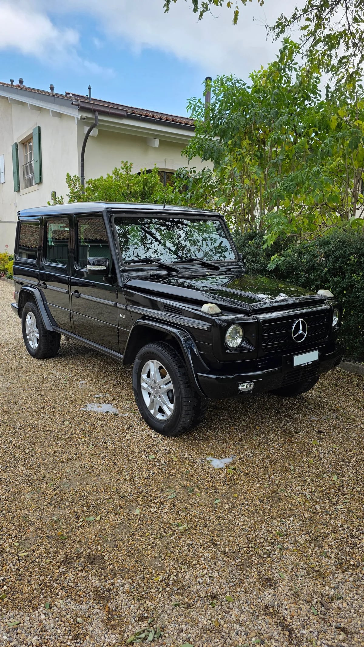 Lavage extérieur d'un Mercedes Classe G par Léman Auto Clean